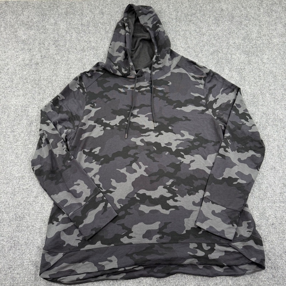 Athletic Works Camouflage Hoodie Sweatshirt XXXL 22 Modal Polyester Blend Womens - Picture 2 of 8